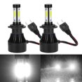 thumbnail image 1 of 2pcs Vehicle X7-COB 6500K H7 LED Headlight High Front Light Bulb Aluminum ABS, 1 of 8
