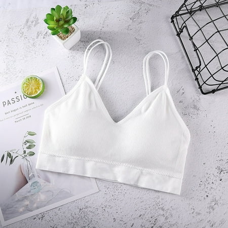 

4-pack Female Cup Chest Bras Camisole Vest Women Comfortable Underwear sticky bras for women