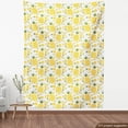 thumbnail image 4 of Ambesonne Green and Yellow Fabric by the Yard Upholstery, Exotic Fruits Art, 10 Yards, Fern Green and Yellow, 4 of 5