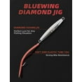 thumbnail image 2 of BLUEWING Jigs Diamant 1 Pce Jigs de Pêche en Eau Salée avec Queue à Tube Fendu et Hameçon en Acier Inoxydable, 1 Oz, Rouge, 2 of 6
