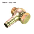 thumbnail image 3 of Unique Bargains 13mm Barb M16x1.5 Male Thread Hose Pipe Fitting Elbow Carbon Steel Adapters, 3 of 5