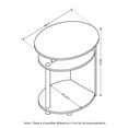 thumbnail image 2 of Furinno JAYA Table d'Appoint Ovale au Design Simple, Noyer, 15080WNBK, 2 of 5