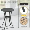 thumbnail image 5 of Vicllax Outdoor Patio Bar Set Bistro Set Metal Modern Style for Garden 27.6"Lx27.6"Wx37.4"H (3 Pcs), 5 of 8