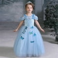 thumbnail image 5 of Jurebecia Princess Costume Girls Dress up Toddler Christmas Halloween Birthday Party Cosplay Fancy Kids With Accessories 3T 2-3 Years, 5 of 12