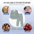 thumbnail image 7 of KLL Sea Otter Sleepwear Mens Flannel Pajamas,Long Cotton Pj Set, 7 of 7