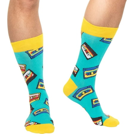 

FATMINGO SOCKS - Fun Colorful Crazy Mix Tape Socks For Men and Women - Awesome Cool Socks For Casual or Dress