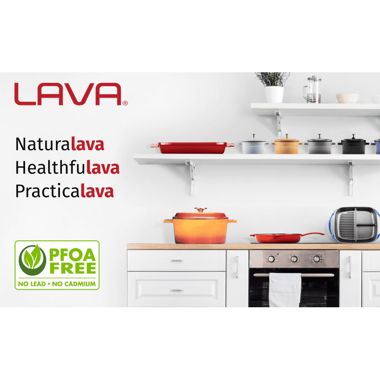 LAVA CAST IRON Lava Enameled Cast Iron Bread Pan 2.5 Quart-11  inch-Rectangle with Lid & Reviews