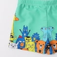 thumbnail image 4 of Pandaie Boys Swim Trunks Toddler Swim Shorts UPF 50+ Bathing Suit for Boy Quick Dry Mesh Beach Boardshorts Swimwear 3-4 T,Light Green, 4 of 5