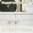 thumbnail image 3 of Wekvgz 15pcs Drawer Knob Set Stainless Steel Non drill Self Adhesive Cabinet Knobs Easy Installation Kitchen Hardware Brushed Nickel Cabinet Knobs for Wardrobe Drawer Dresser (Silvery), 3 of 12