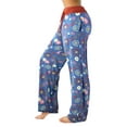 thumbnail image 3 of Doublju Women's High Waist Casual Drawstring Wide Leg Pajama Pants, 3 of 3