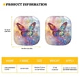 thumbnail image 3 of Jeiento Butterfly Car Windshield Sun Shade for Women Foldable Car Sun Visor for SUV Trunk Van Car Accessories Interior Set Sunvisor Cover 2 Pack Automotive Windshield Sunshades, 3 of 7