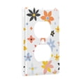 thumbnail image 2 of Yayeee Duplex Wall Plate 1-Gang 4.5"x2.7" Home Receptacle Light Switch Decorative Outlet Cover, Colorful Retro Floral, 2 of 7