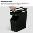 thumbnail image 5 of Home Zone Living 2-Pack 2 Gallon Small Trash Can, Slim Rectangular Wastebasket with Wood Grain Cover, 5 of 8