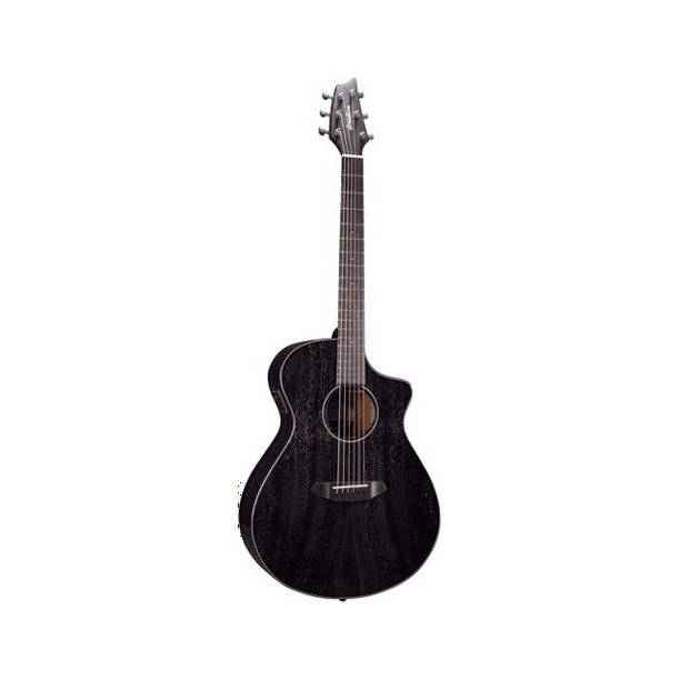 Breedlove ECO Rainforest S CE Concert Size Acoustic Electric Guitar, Black  Gold