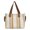White-WH-home supplies, variant on Home Fashionable Canvas Striped Handbag Large Capacity Shoulder Women Bag Practical and Versatile Trendy Tote Bag for Women Christmas Home Decor