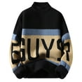 thumbnail image 1 of Gilet Tricoté pour Hommes, Col Roulé Épais, Mode Hiver, 1 of 3