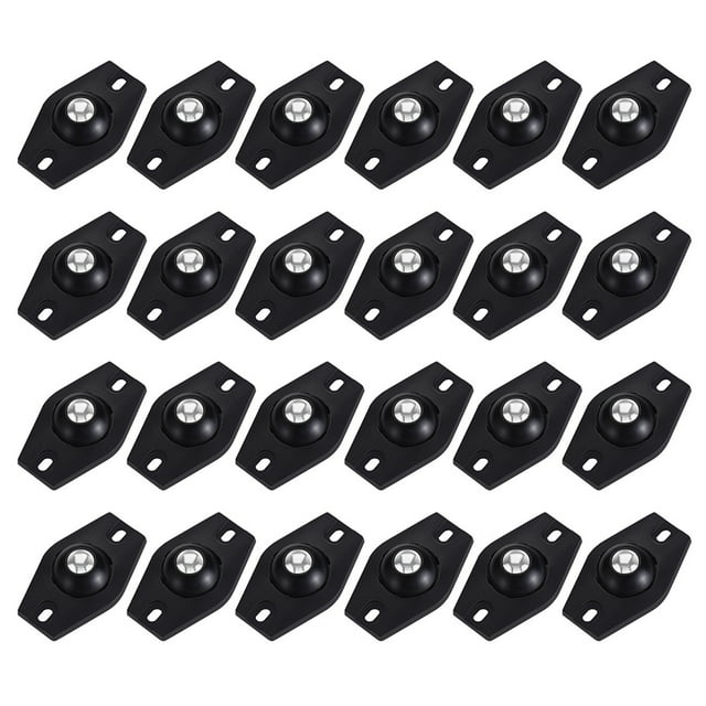 24pcs Caster Wheel Adhesive Paste Pulley Home Storage Box Wheel Placement