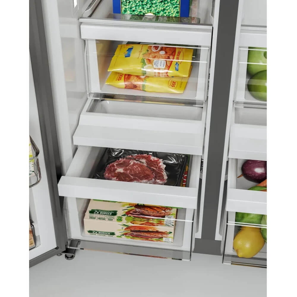 midea side by side refrigerator review