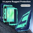 thumbnail image 4 of Decase Case for Samsung Galaxy Tab A11 8.7" 2025 (SM-X133/X135) with Shoulder Strap,Tri-Layer PC+TPU Back Cover,Heavy Duty Kickstand Tablet Case for Tab A11 for Kids Women Men,D, 4 of 7