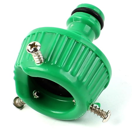 Unique Bargains Household 0.6 Top Mouth Dia Screw Mount Water Gun Hose Quick Coupler Connector