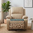 thumbnail image 4 of DISNIMO Aztec Leopard Print Armchair Slipcover Armless Recliner Cover Anti-Slip Sofa Cover, 4 of 7