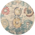 thumbnail image 3 of Unique Loom Estrella Collection Area Rug - Sierra (8' Round Beige/Green), 3 of 7