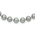 thumbnail image 1 of Diamond2Deal Collier de Perles FWC en Argent Sterling 925 Rhodié 8-9 mm Gris pour Femmes 16 Pouces, 1 of 6