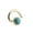 Matte Turquoise 3mm 18 gauge Left side, variant on Nose Stud Screw Shaped Gemstone Nose Rings, Gold Nostril Corkscrew Piercing (Matte Turquoise 3mm / 18 gauge / Left side)