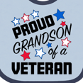 thumbnail image 4 of Inktastic Proud Grandson of a Veteran Veterans Day Boys Baby Bib, 4 of 4