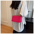 thumbnail image 4 of Sac à Main Carré pour Femmes, Mode Simple, Couleur Unie, Broderie Diamant, Chaîne, Sac d'Été, 4 of 6