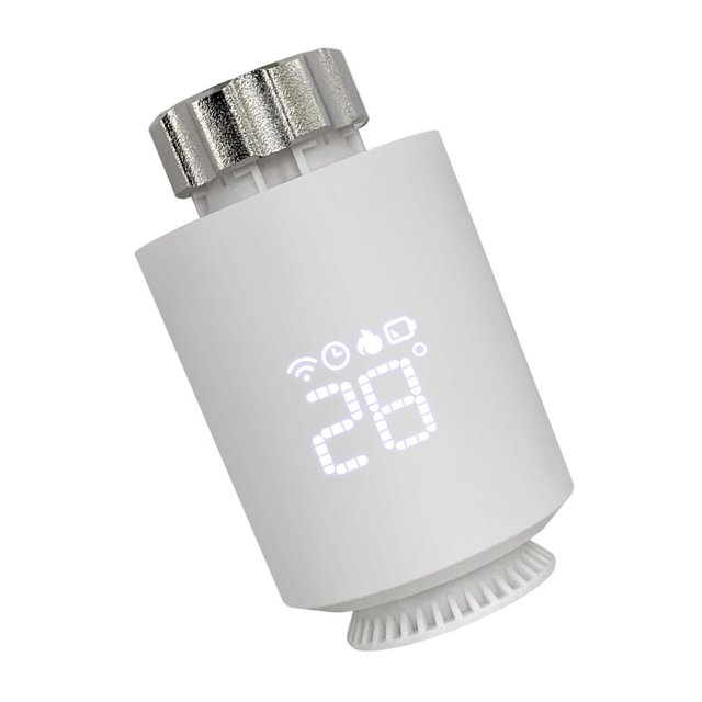 ZigBee Válvula termostática inteligente Control de voz Radiador Actuador Termostato Universal Accesorios Electrónicos