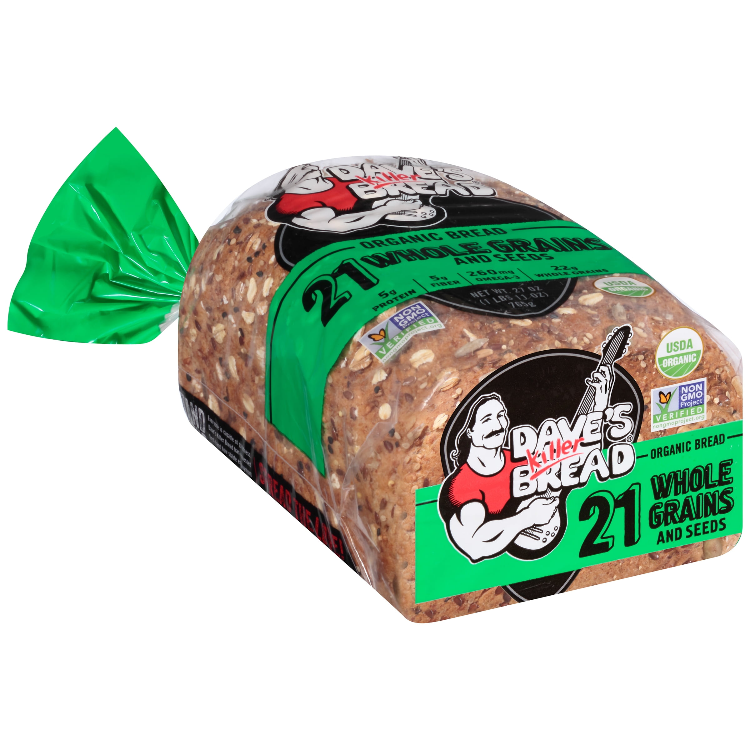 Dave's Killer Bread 21 Whole Grains and Seeds Organic Bread 27 oz. Loaf by Dave's Killer Bread
