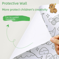 thumbnail image 2 of Papel de dibujo grande con grafiti, papel de dibujo para niños que se puede pegar en la pared, libro para colorear con imágenes de grafiti, pegatinas para niños, pared no sucia, 2 of 3