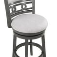 thumbnail image 4 of New Classic Furniture Gia 29" Wood & Fabric Swivel Bar Stool in Gray, 4 of 6