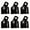 Black, variant on hengtong Chain Link Fence Rail End Cap Chain Link Fence Accessories for Garden School Black
