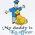 thumbnail image 2 of CafePress - My Daddy Is A K9 Officer Infant Bodysuit - Baby Light Bodysuit, Size Newborn - 24 Months, 2 of 4