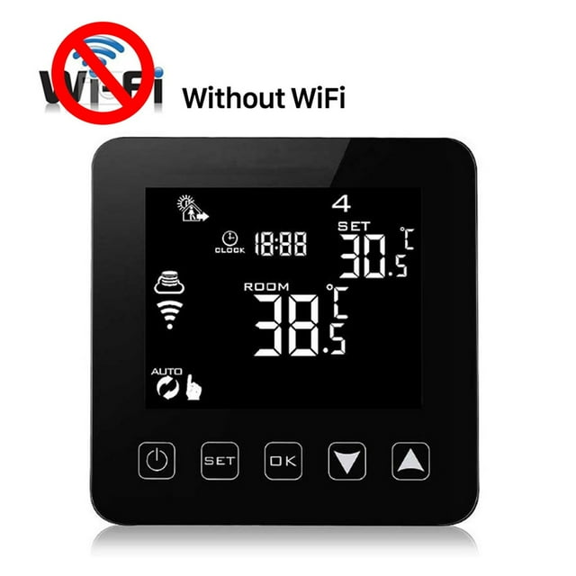 WiFi Thermostat Tuya Smart Air Conditioner Controller WiFi Temperature Controller Digital Thermostat For FanCoil ,Easy to Install