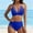 Swimsuit-38Blue, variant on Swimsuits for Women Bikini Sets Push up Criss Cross Top Mesh Detail High Waisted Bikini Tummy Control Swimwear Beach Bathing Suits Cruise Swimwear
