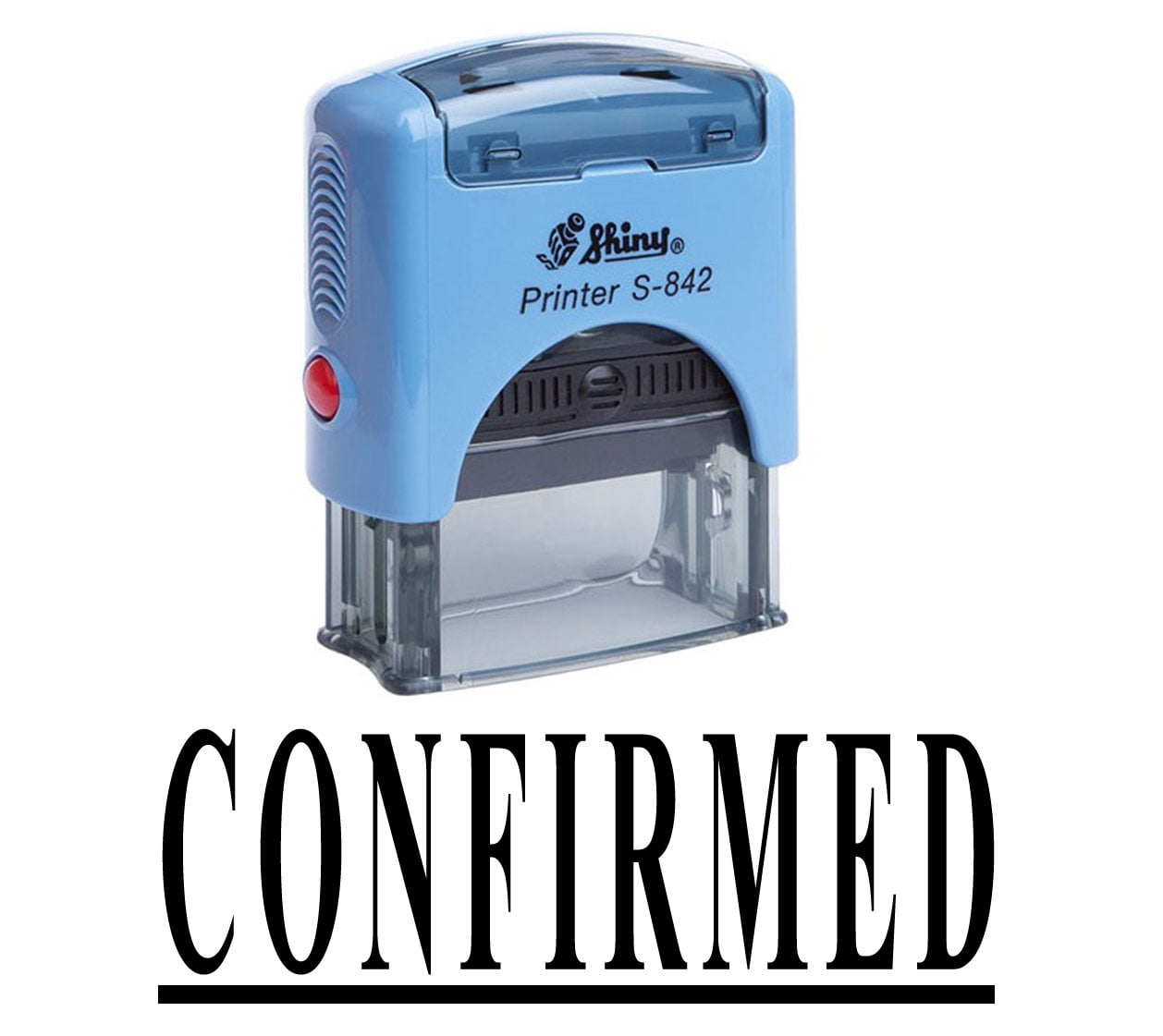 CONFIRMED Self Inking Rubber Stamp Office Stationary Custom Shiny Stamp