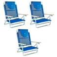 thumbnail image 1 of Ostrich SBSC-1016B South Adult Beach Lake Sand Lounging Chair, Blue (3 Pack), 1 of 8