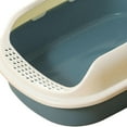 thumbnail image 7 of Cat Kitten Toilet Pet Litter Tray Bedpan Cat Litter Container Navy, 7 of 7