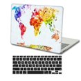 thumbnail image 3 of KSK KAISHEK Plastic Hard Shell Only for 2022 - 2018 Released MacBook Air 13" Touch ID + Black Keyboard Cover Model: A2337 m1 A2179 A1932 World Map 26, 3 of 5