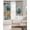 Turquoise, variant on Spring Tulips Flower Black Out Curtains 72 Inch Long, Light Blocking Drapes with Black Liner, Vintage Floral Barn Doors Rustic Beige Thermal Blackout Curtains for Bedroom Living Room 52"x72" 2 Panels