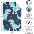 thumbnail image 3 of Kitchen Towels Cartoon Dinosaurs Pattern Cleaning Towel Absorbent Hand Towels Tea Towels for Home Restaurant Dish Clean 28" x 18", 6PCS Washcloth Gift, 3 of 7