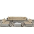 thumbnail image 2 of Living Source International 7-Piece Outdoor Seating Set w/ Cushions - Gray/Beige, 2 of 5