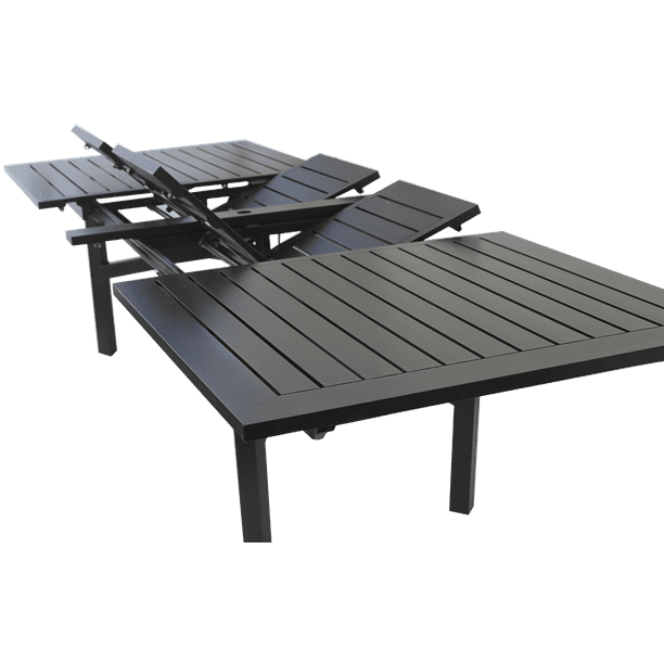Outdoor Patio 44" X 130" Rectangle Extendable Dining Table - Walmart