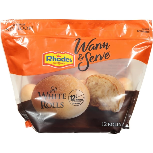Rhodes Bake N Serv Soft White WNS Dinner Rolls Rolls, 12 CT Walmart