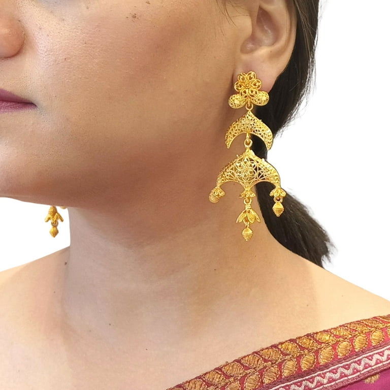 Big earrings traditional discount