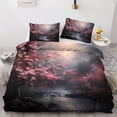 thumbnail image 1 of Árbol Funda Nórdica Tamaño Completo Set, Paisaje Japonés Ropa de Cama Decoración del Dormitorio,, 1 of 7