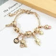 thumbnail image 5 of Hello Kitty Gold Plated Bracelets With Charms for Women High Quality Fashion Jewelry for Girl Kawaii Sanrio Party Gifts, 5 of 10